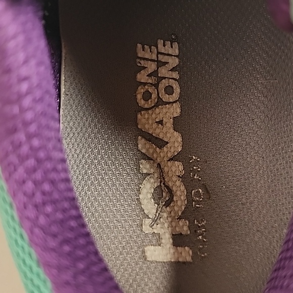 HOKA ONE ONE time to fly green purple sz 8.5 Challenger ATA 4 running shoes. - Picture 4 of 8